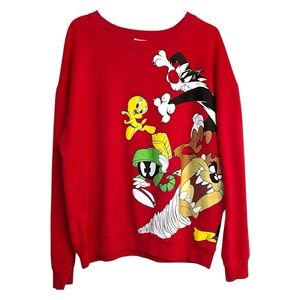 Original Warner Bros. Looney Toons Red Sweater Size 3XL